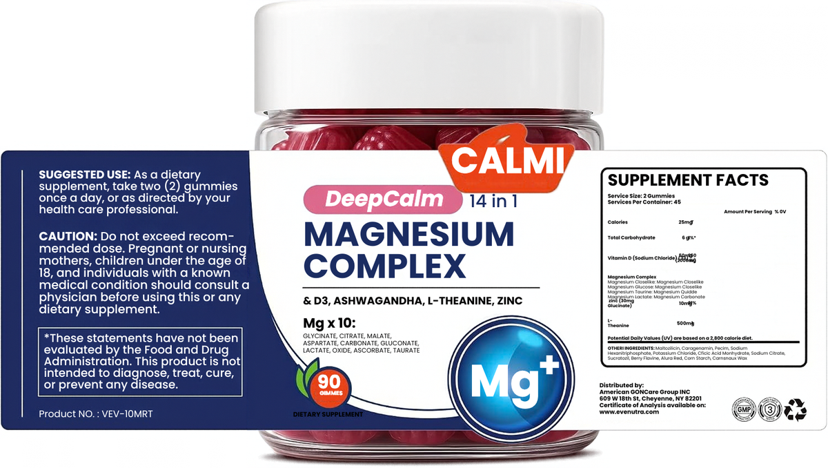 Calmi 14-in-1 Magnesium Complex Gummies